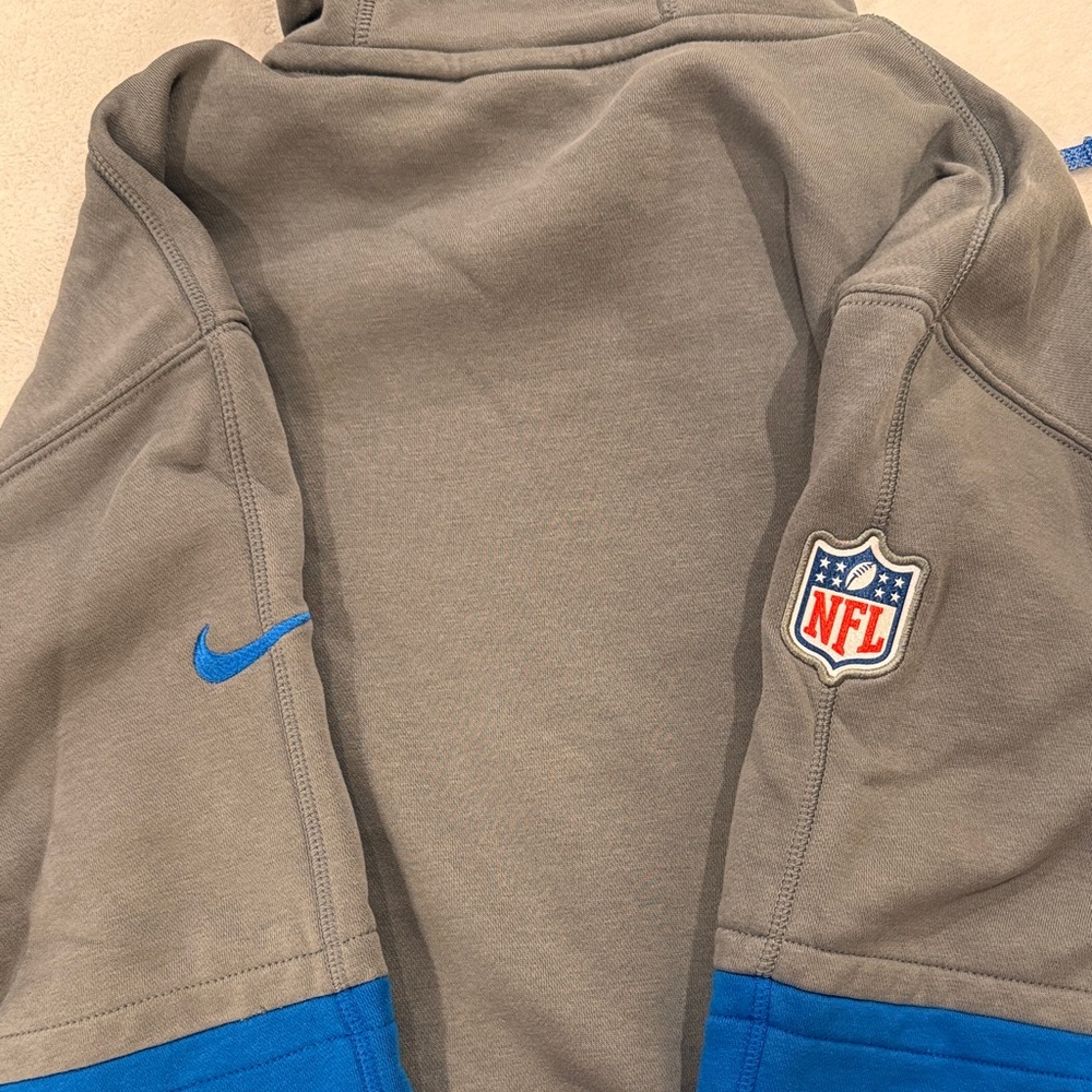 NFL Nike sweatshirt with Blue Detroit Lion Logo - Picture 3 of 16